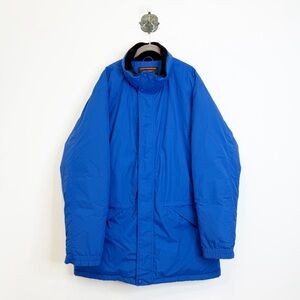 L.L. Bean Vintage Blue Parka Goose Down Puffer Coat Ski Winter Men Size XLT Tall